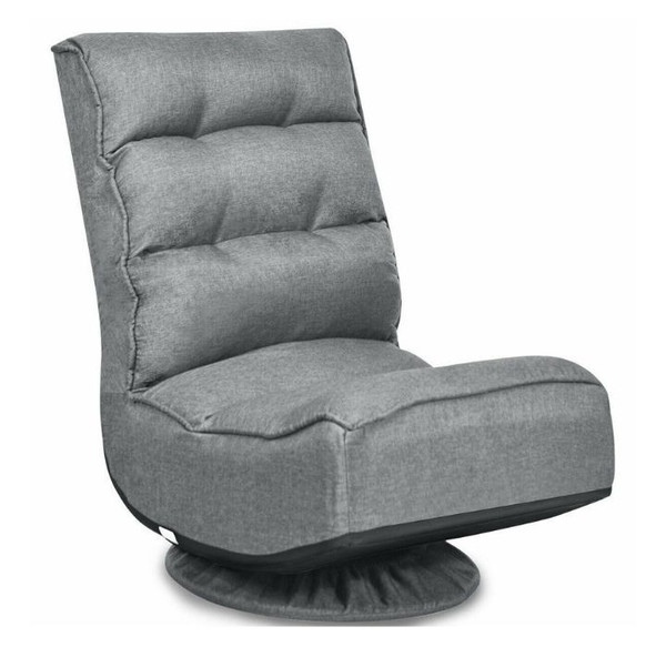 360° Swivel 5-Position Folding Floor Chair - Thumbnail 4