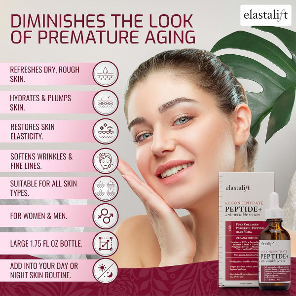 Elastalift® 6X Concentrate Peptide+ Anti-Wrinkle Serum, 1.75 fl. oz. (2-Pack) product image