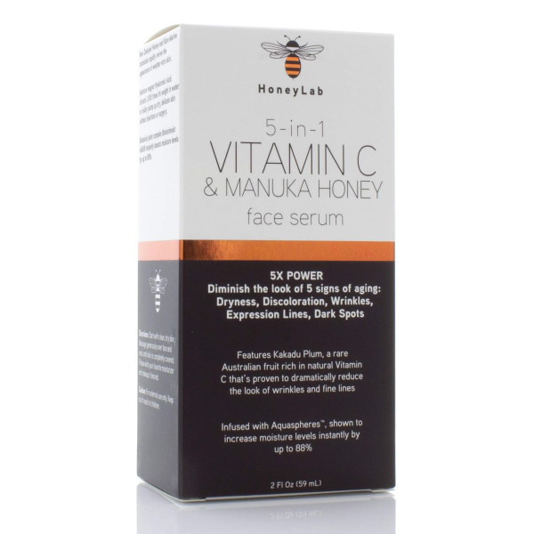HoneyLab® 5-in-1 Vitamin C & Manuka Honey Face Serum, 2 fl. oz. (2-Pack) product image