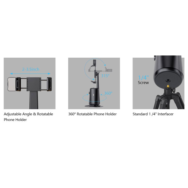 Auto Face-Tracking Smartphone Mount with Fill Light product image