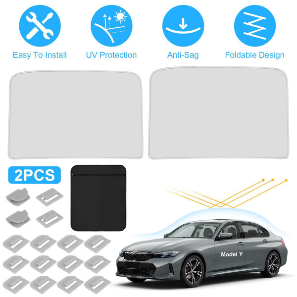 iMounTEK® 2-Piece Roof Sunshades for Tesla Model Y product image