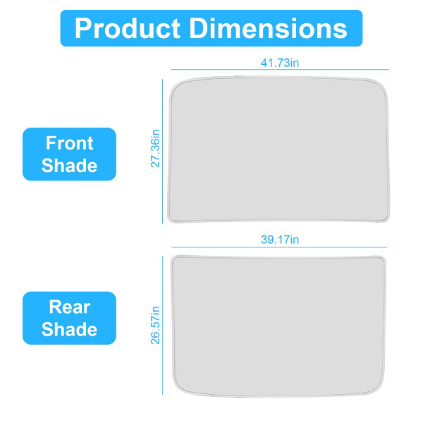 iMounTEK® 2-Piece Roof Sunshades for Tesla Model Y product image
