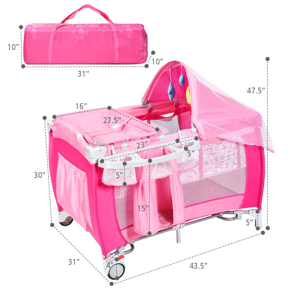 Cotsway Foldable Baby Crib Playpen product image