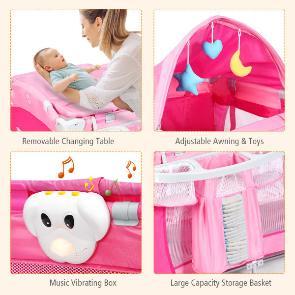 Cotsway Foldable Baby Crib Playpen product image