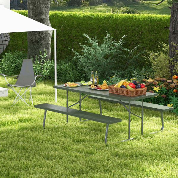 Costway Folding Picnic Table with Benches product image