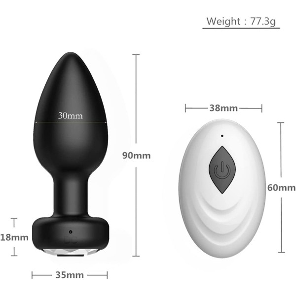 Adult Wireless Anal Plug with Remote product image