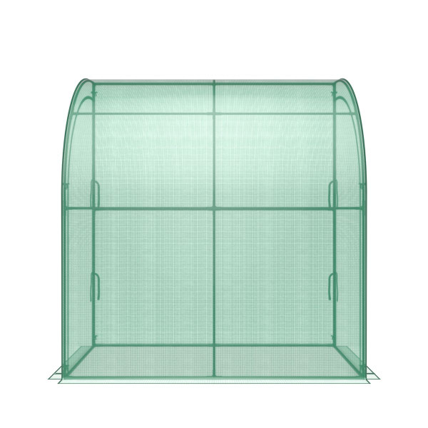 7 x 3.5 x 7-Foot Lean-to Greenhouse with Flower Rack product image