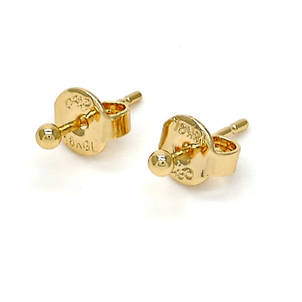 14K Yellow 2mm Gold Ball Stud Earrings product image