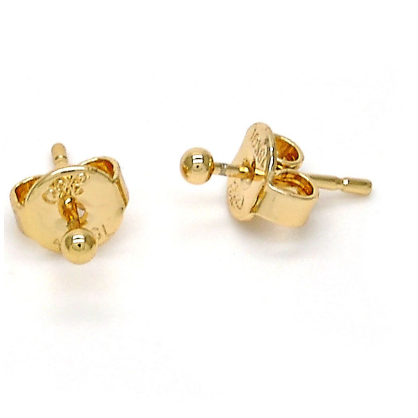 14K Yellow 2mm Gold Ball Stud Earrings product image