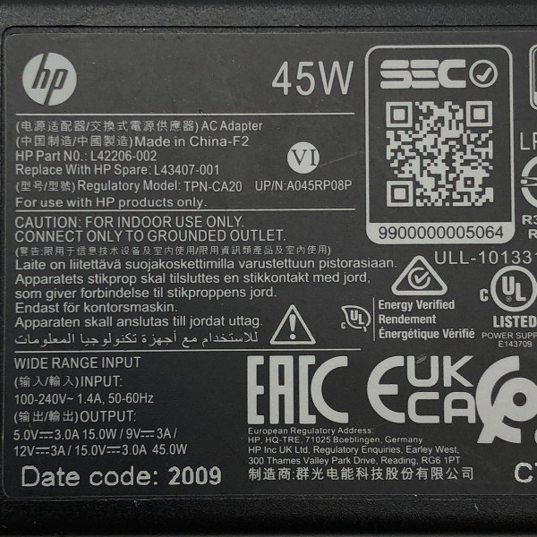 Genuine HP Laptop Charger AC Power Adapter USB-C product image