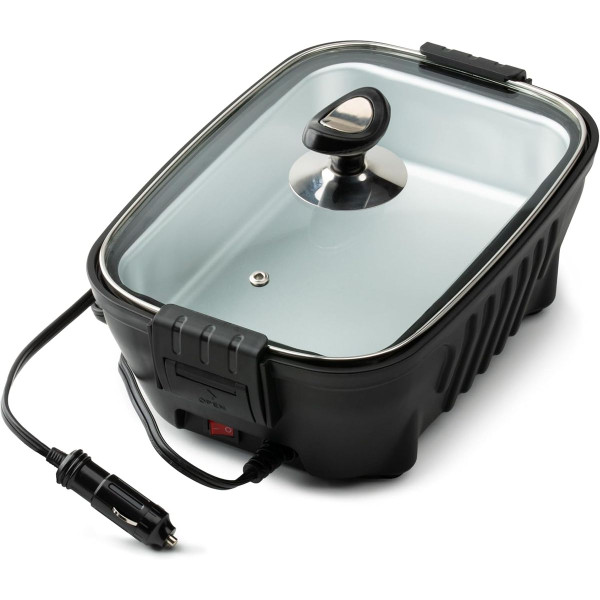 Zone Tech® 12V Portable Roaster with Glass Lid product image
