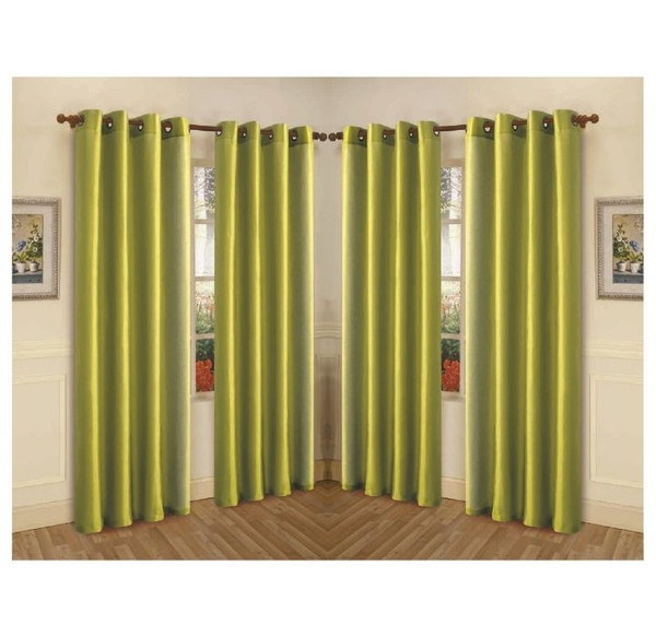 Semi-Sheer Faux Silk 84" Curtain Panels (4-Pack) product image