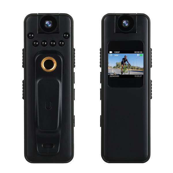 Mini Body Camera with 1080P Audio and Video Recording, Rotating Lens, Night Vision, Body Worn Cameras for Recording,Riding product image