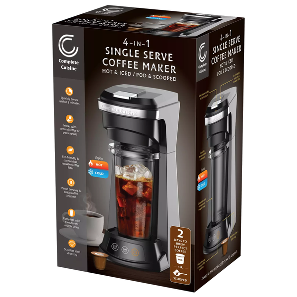 Complete Cuisine™ 4-in-1 Single Serve Coffee Maker product image