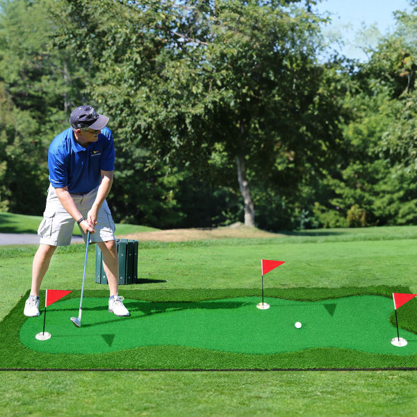 10 x 3.3-Foot Golf Putting Green with Realistic Artificial Grass Turf product image
