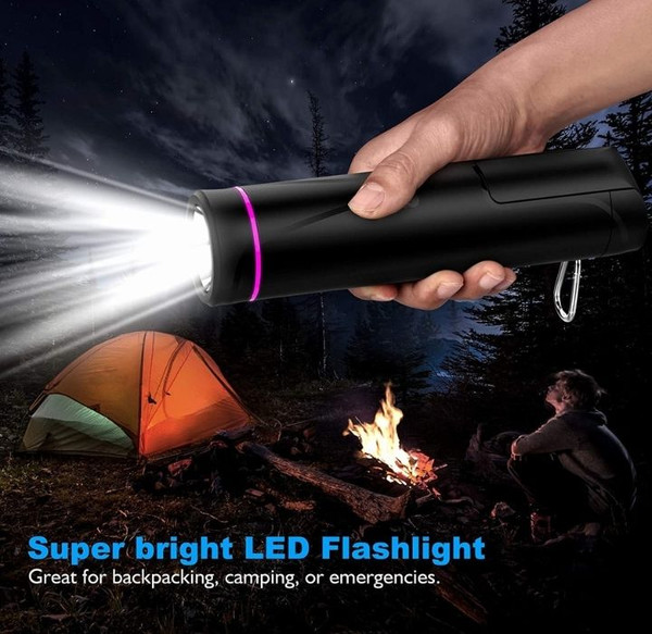 4-in-1 Bluetooth Speaker, Power Bank, Flashlight, and Selfie Stick product image