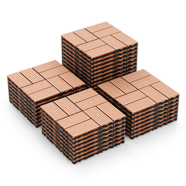 18-Piece 12 x 12-Inch All-Weather Interlocking Deck Tiles product image