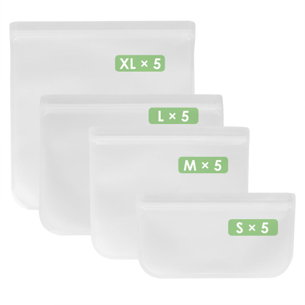 NewHome™ 20-Piece Reusable Food Storage Bags product image