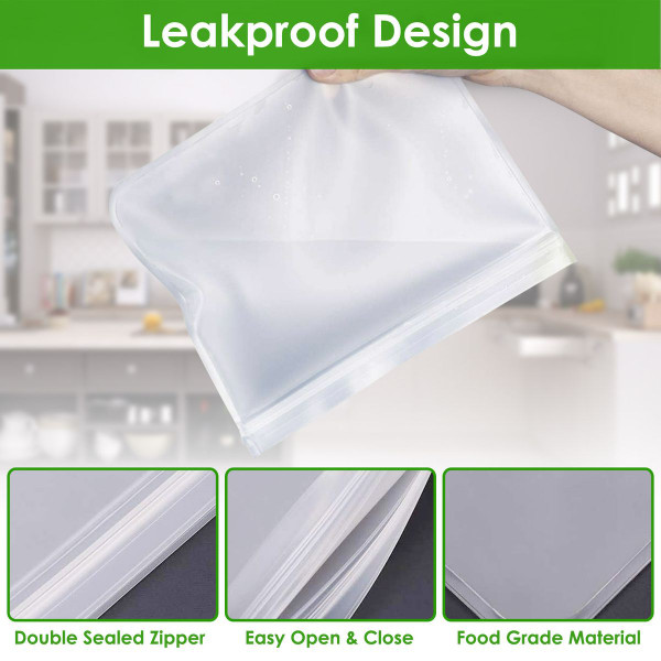 NewHome™ 20-Piece Reusable Food Storage Bags product image