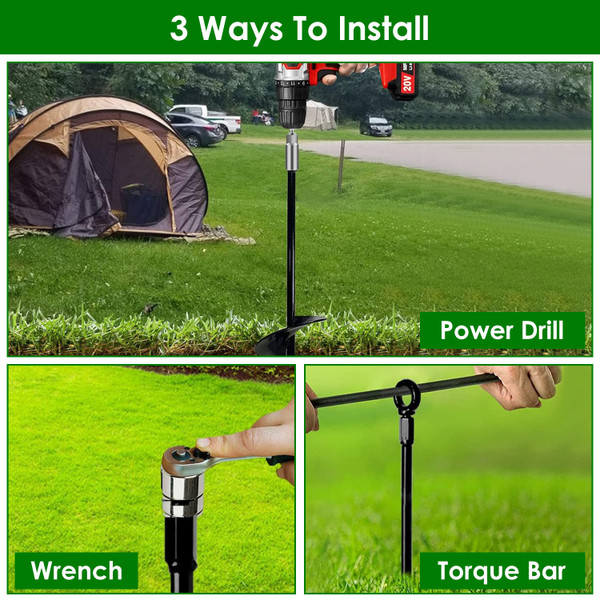 iMounTEK® Ground Auger Drill (4-Pack) product image