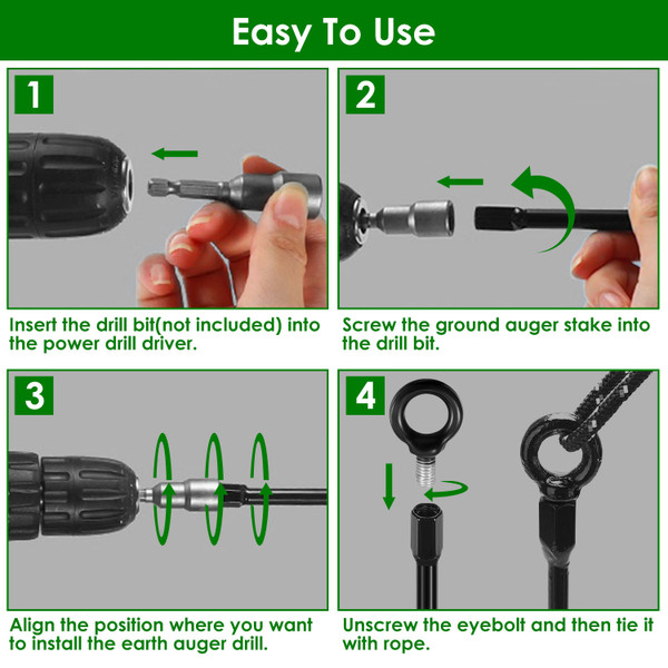 iMounTEK® Ground Auger Drill (4-Pack) product image