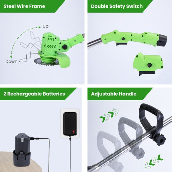 iGardenPro Rechargeable Grass Trimmer (12 or 24-Volt) product image