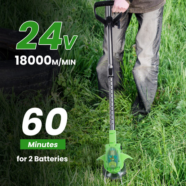 iGardenPro Rechargeable Grass Trimmer (12 or 24-Volt) product image