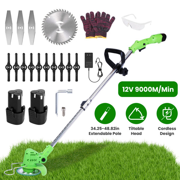 iGardenPro Rechargeable Grass Trimmer (12 or 24-Volt) product image