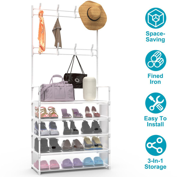 NewHome™ 5-Tier Entryway Shoe & Coat Organizer product image