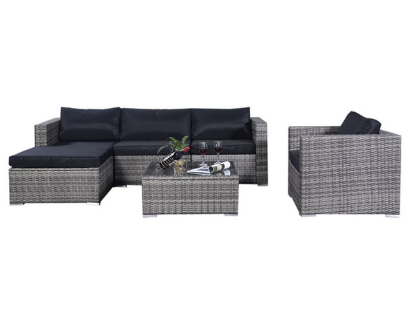 Rattan 6-Piece Outdoor Furniture Set product image