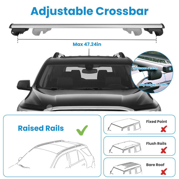 iMounTEK® Roof Rack Crossbar (2-Pack) product image