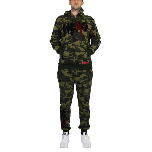 Men's 2-Piece Fleece-Lined Pullover Hoodie & Jogger Sweatpants Set product image