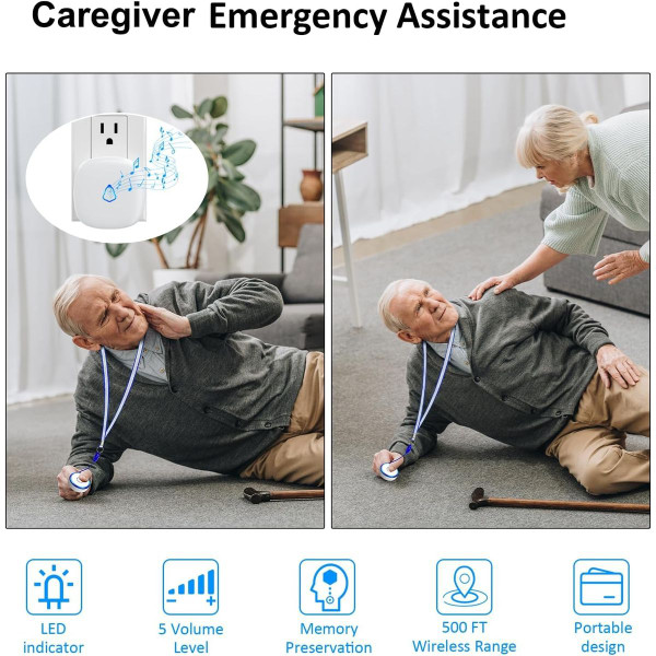 Caregiver Pager and Wireless Call/Panic Button (2-Pack) product image