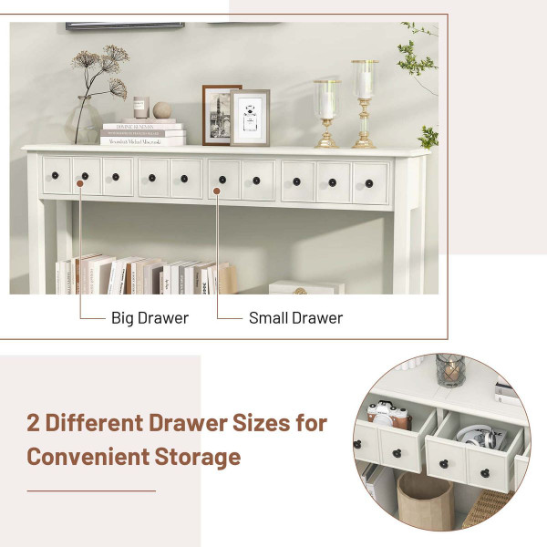 60" Console Entryway Sofa Table with 4 Drawers product image