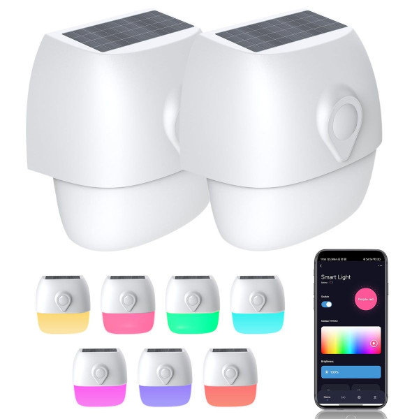 Smart Solar Flood Light with Motion Sensor (2-Pack) product image