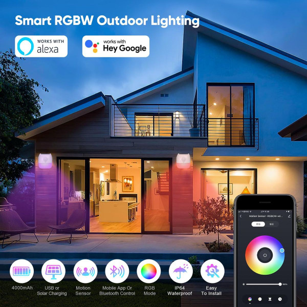 Smart Solar Flood Light with Motion Sensor (2-Pack) product image
