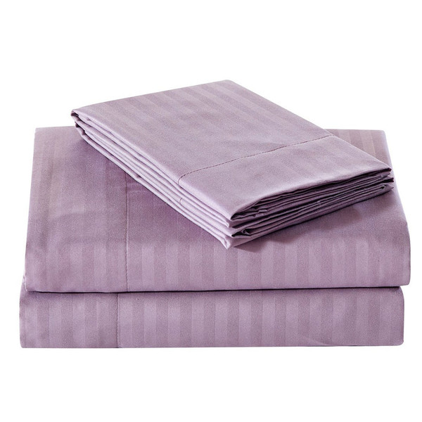 4-Piece Set 1800 Series Embossed Striped Bed Sheets product image