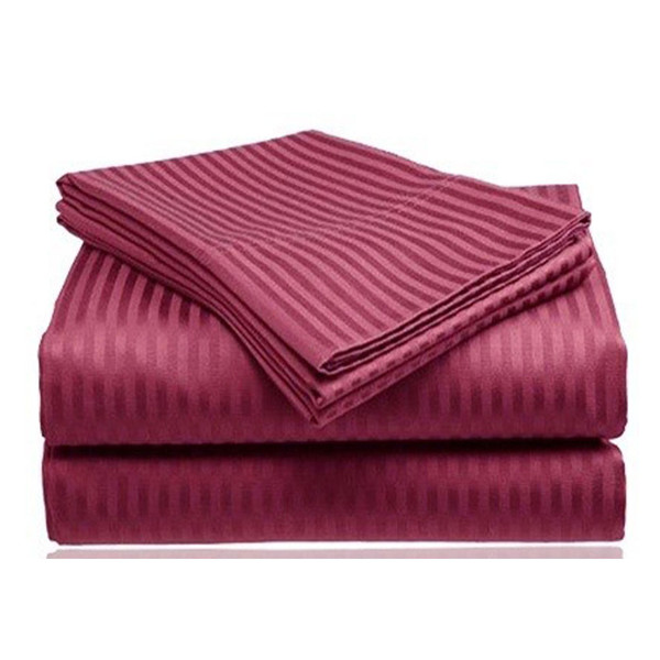 4-Piece Set 1800 Series Embossed Striped Bed Sheets product image
