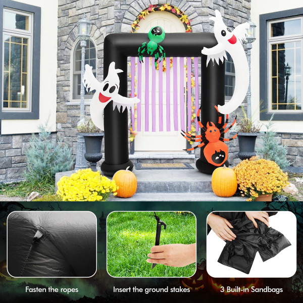 7.5-Foot Halloween Inflatable Archway Blow-up Festive Yard Decoration product image