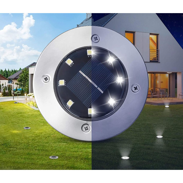 Outdoor Waterproof Solar 8-LED Pathway Light (16-Pack) product image