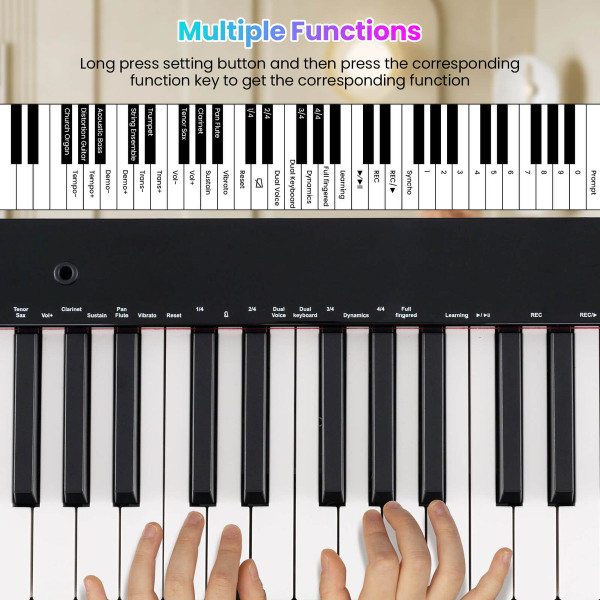 61-Key Portable Electronic Keyboard Piano Set product image