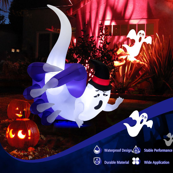 6-Foot Halloween Inflatable Hand-Hold the Ghost with LEDs & Air Blower product image 6-Foot Halloween Inflatable Hand-Hold the Ghost with LEDs & Air Blower product image