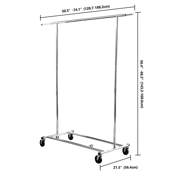 Adjustable Rolling Garment Rack product image