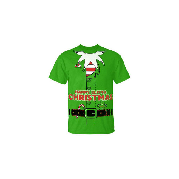 Men's Funny Ugly Christmas Sweater Cotton T-Shirts product image