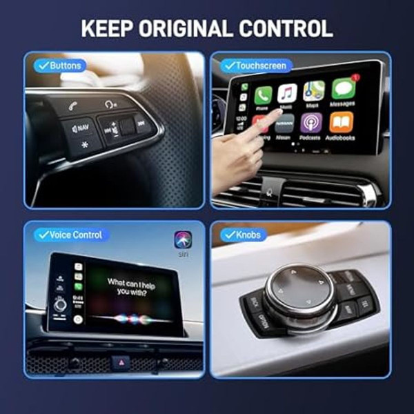 Auerds Wired-to-Wireless Carplay Bluetooth Adapter  product image