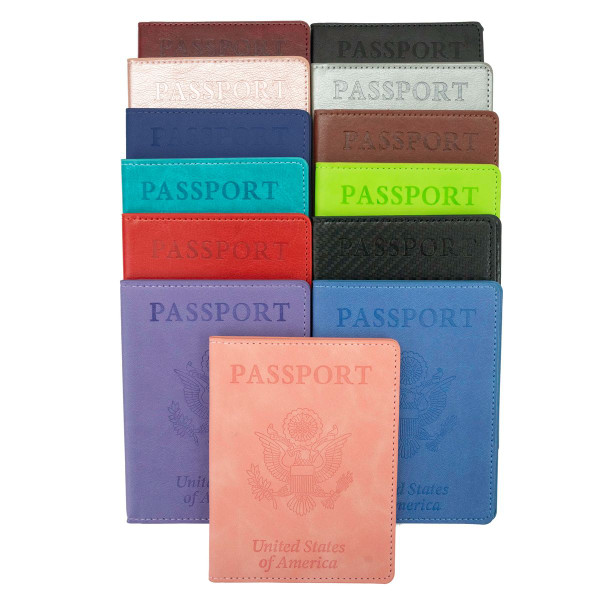 Passport Holder with CDC Vaccination Card Protector (5-Pack) product image