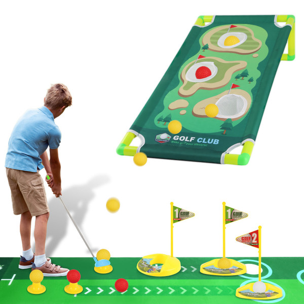 Kids' Portable Golf Putting & Chipping Mat Practice Toy Set product image