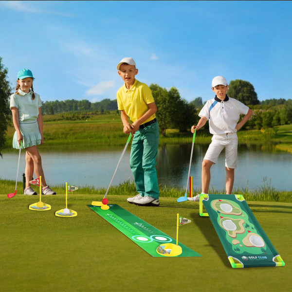 Kids' Portable Golf Putting & Chipping Mat Practice Toy Set product image