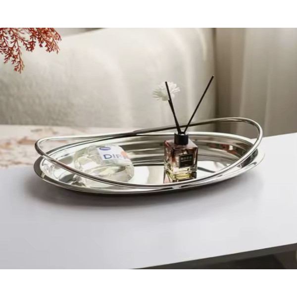 Elegant Serving Asymmetrical Champagne Fruit Tray product image