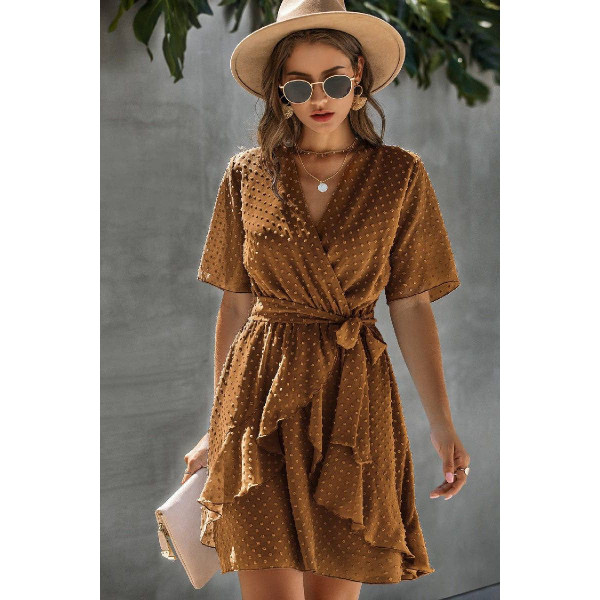 Women's Ruffle Romance Wrap Dress product image